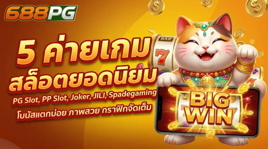 5 ค่ายเกมสล็อตยอดนิยม บน 699PG PG Soft, Pragmatic play, Joker Gaming และอื่น ๆ